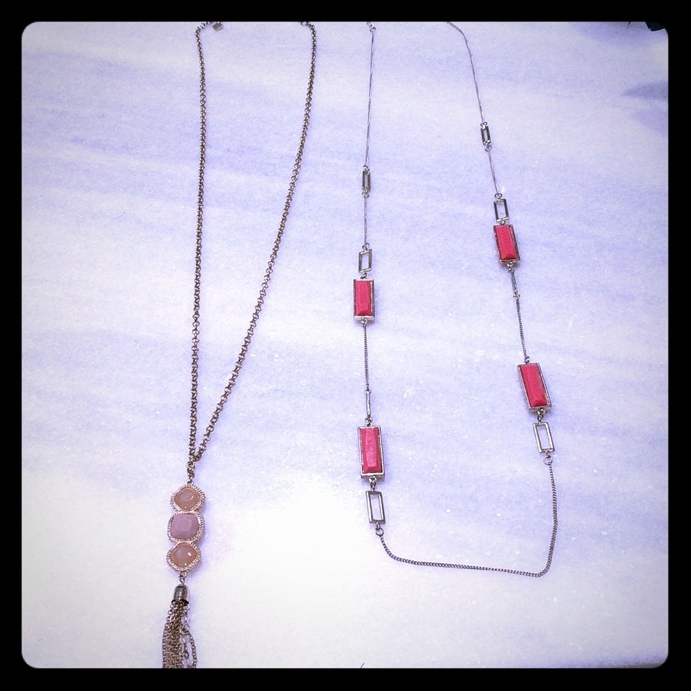 Banana republic long necklaces set of 2